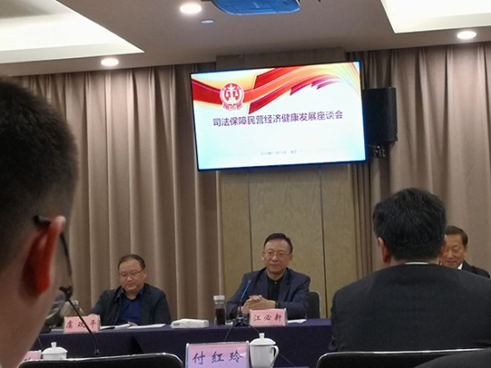 全国人大代表、杏耀集团董事长熊建明参加司法保障民营经济健康发展座谈会