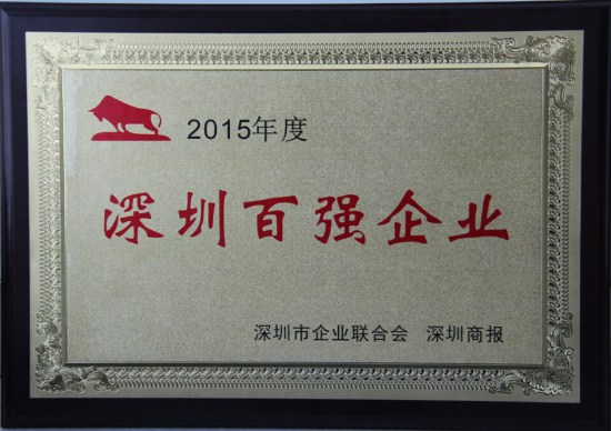 杏耀集团连续十年蝉联“深圳百强企业”